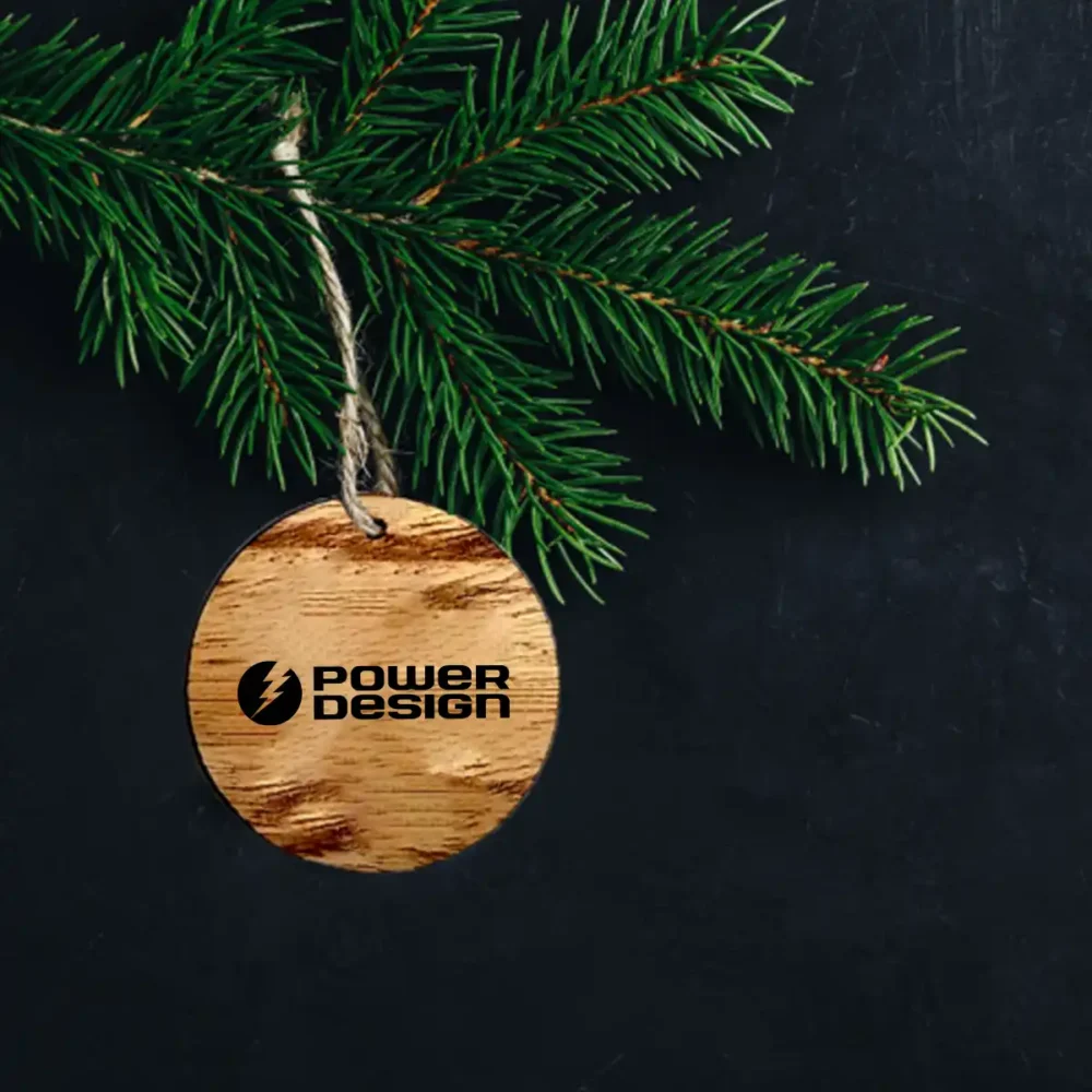 3" Wood Ornament - Round