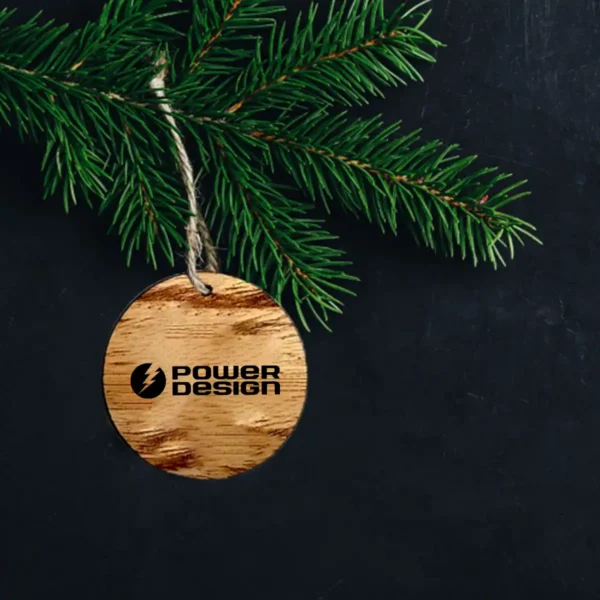 3" Wood Ornament - Round