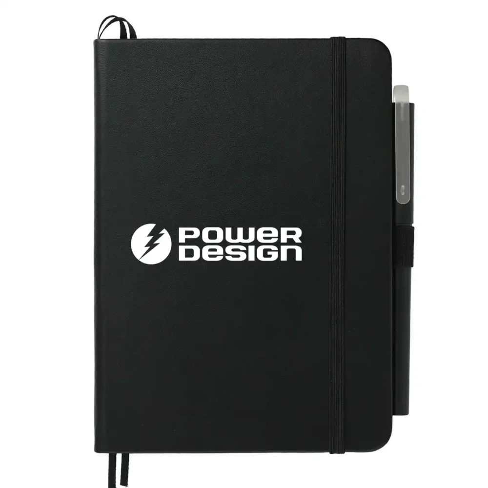 5" x 7" Recycled Bulleting Bound Notebook w Pen