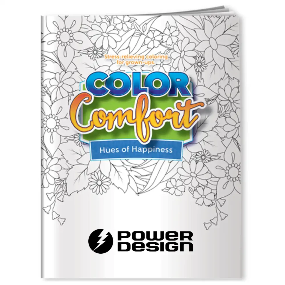 Color Comfort - Hues of Happiness (Flowers) Coloring Book