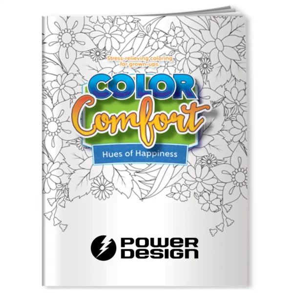 Color Comfort - Hues of Happiness (Flowers) Coloring Book