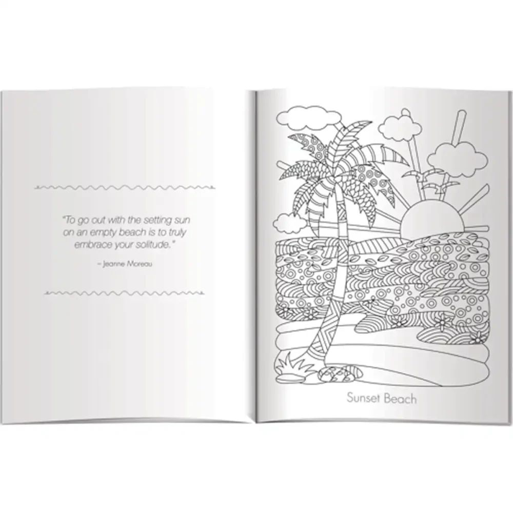 Alternative view of Color Comfort - Serenity by the Sea (Sea Shells & Beaches) Coloring Book