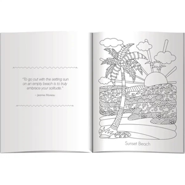 Alternative view of Color Comfort - Serenity by the Sea (Sea Shells & Beaches) Coloring Book