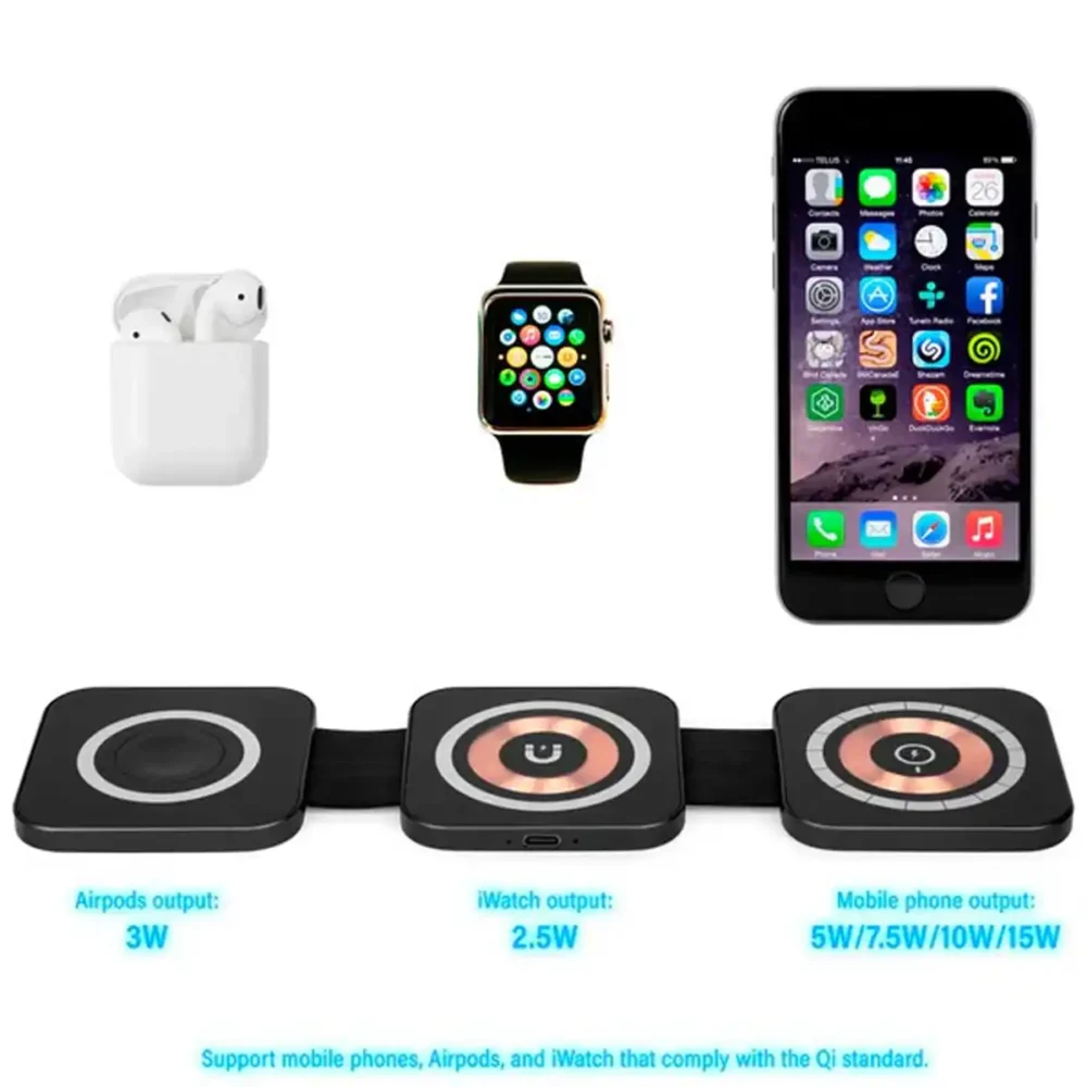 Alternative view of Luxe 3-in-1 Wireless Charger