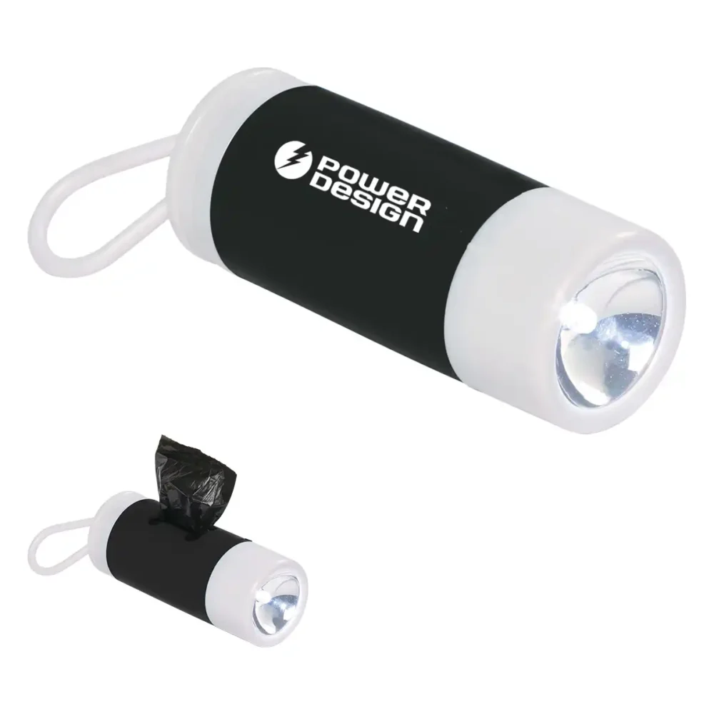 Dog Bag Dispenser With Flashlight