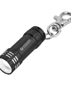 Mini Aluminum LED Flashlight With Key Clip