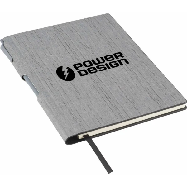 Alternative view of 6" x 8.5" Bari Notebook with Pen