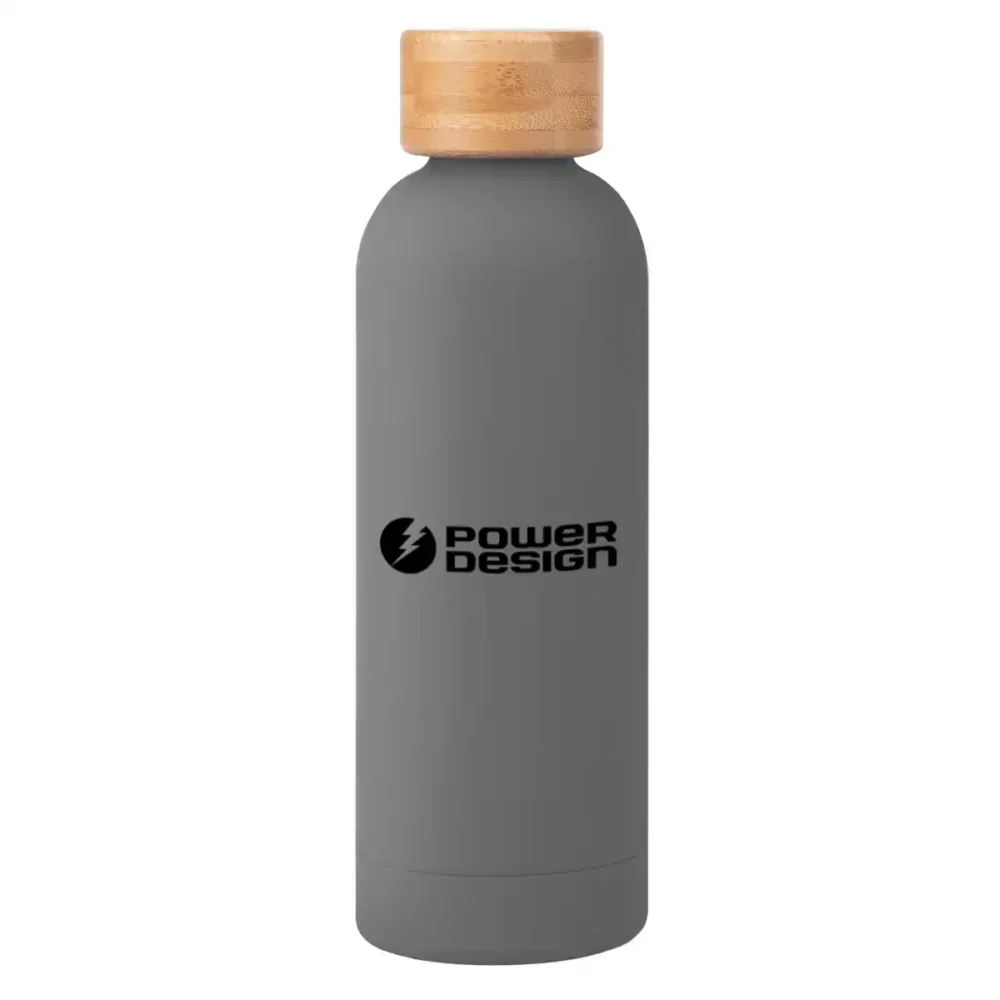 Alternative view of Blair Stainless Steel Bottle With Bamboo Lid, 17 oz