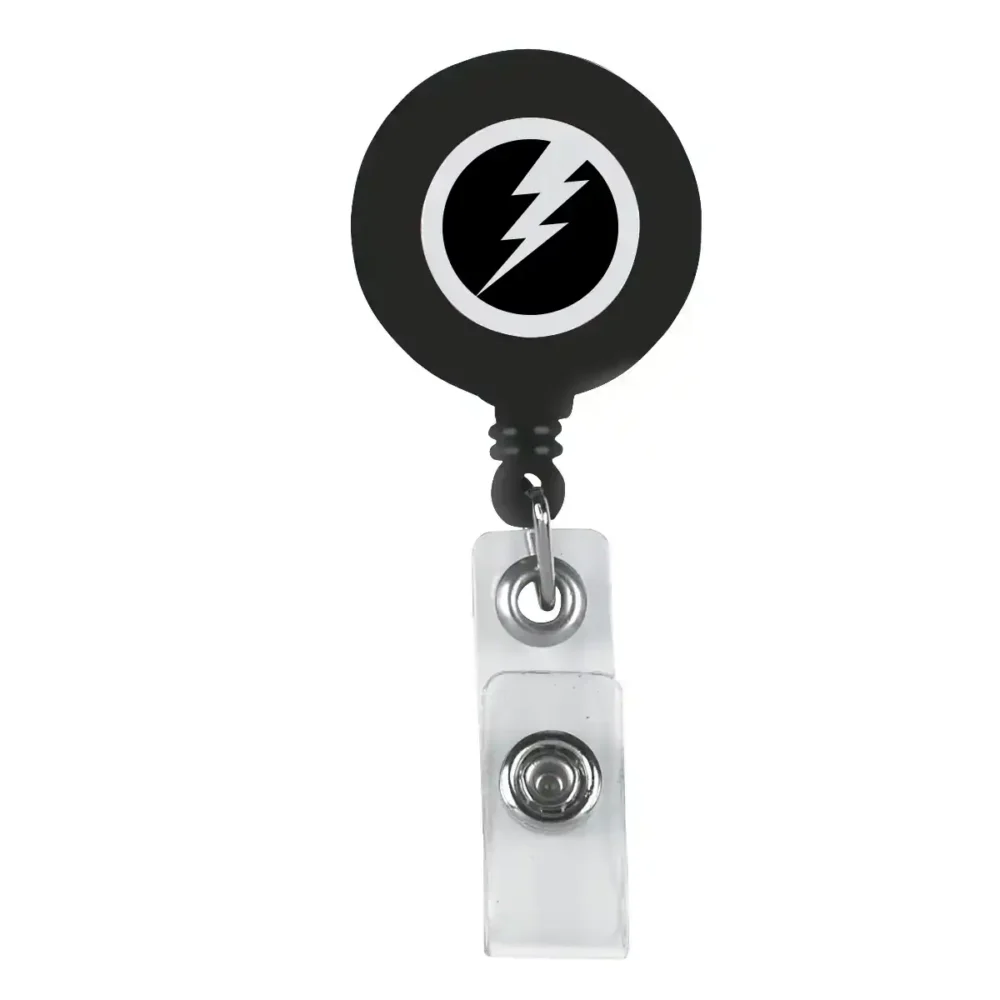 Retractable Badge Holder With Laminated Label