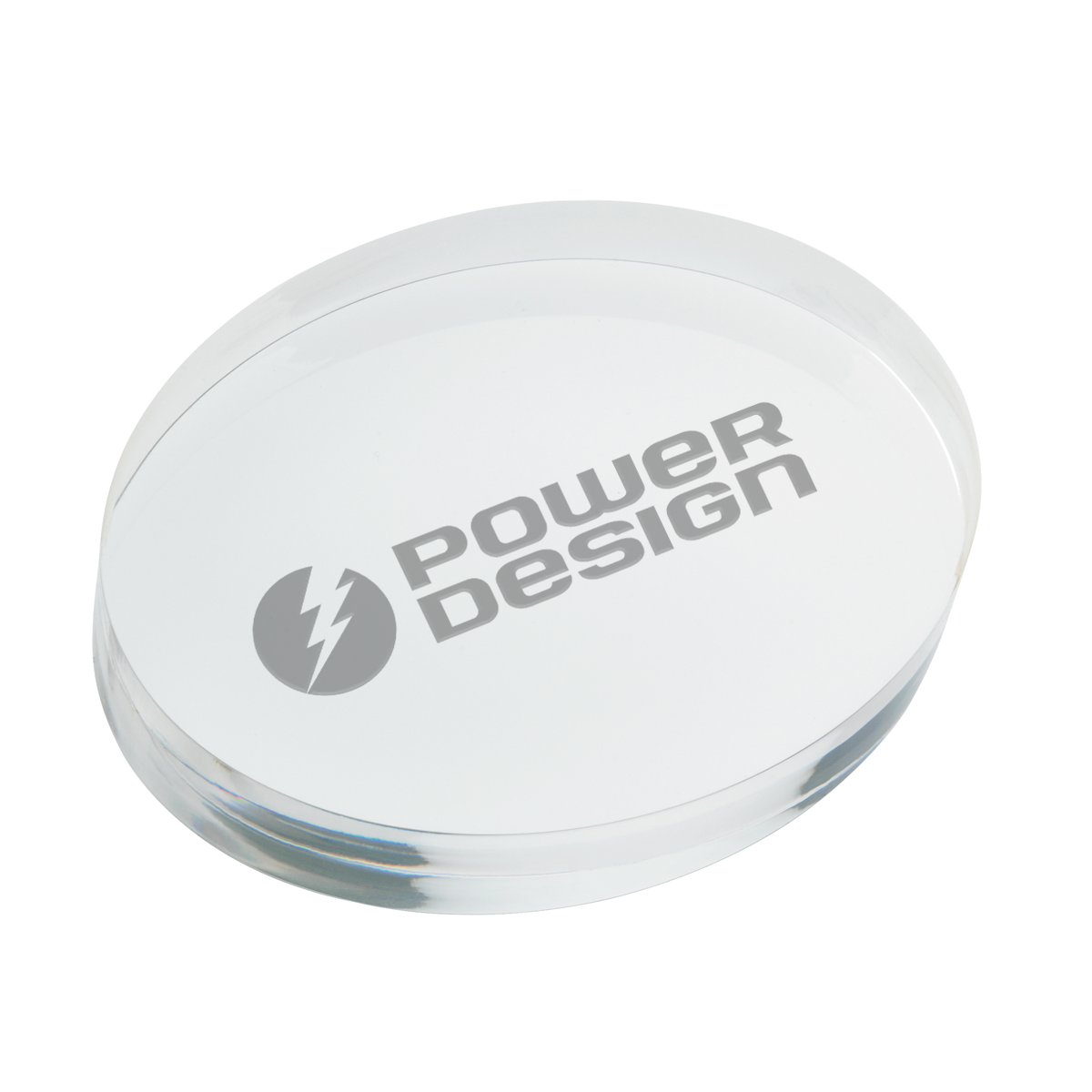 Oval Acrylic Paperweight