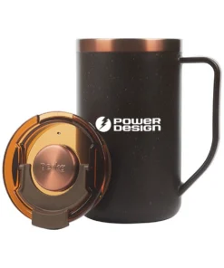 Alternative view of Perka® Guji 15oz Recycled Steel & Coffee Grounds Mug