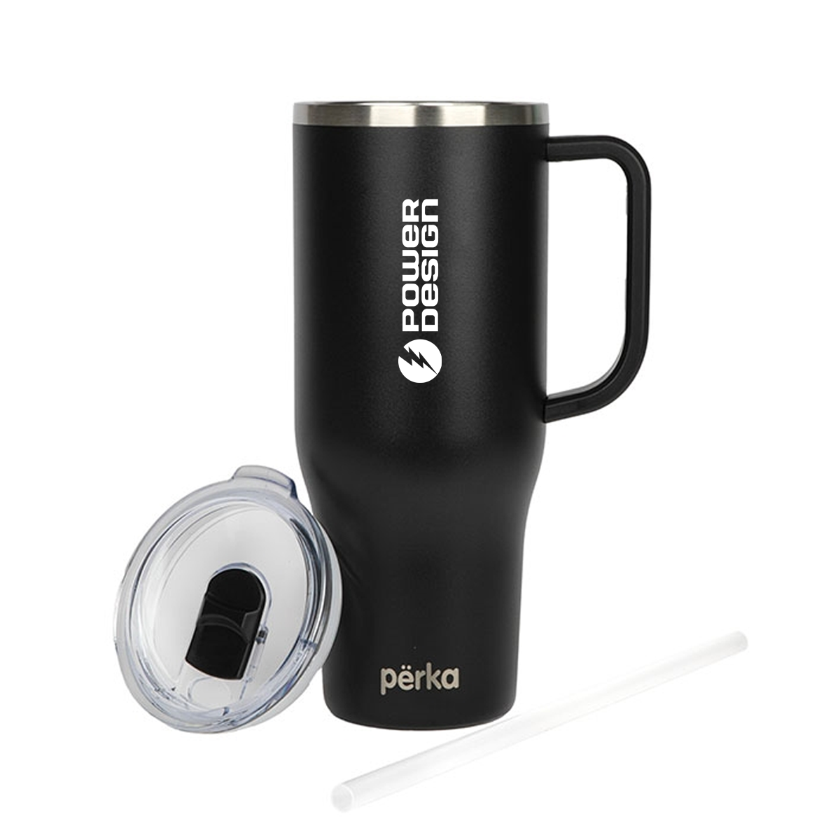 Perka® Kempton Double Wall, Stainless Steel Travel Mug, 40 oz - Image 2