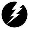 Circle Bolt Sticker - 3"D