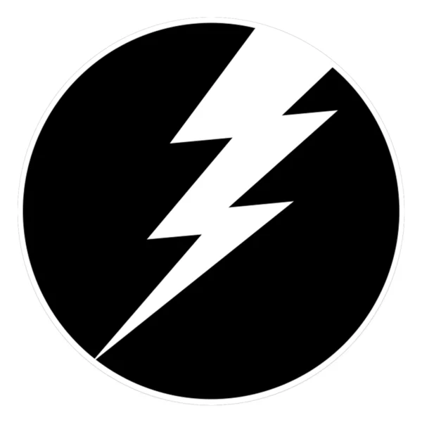 Circle Bolt Sticker - 3"D